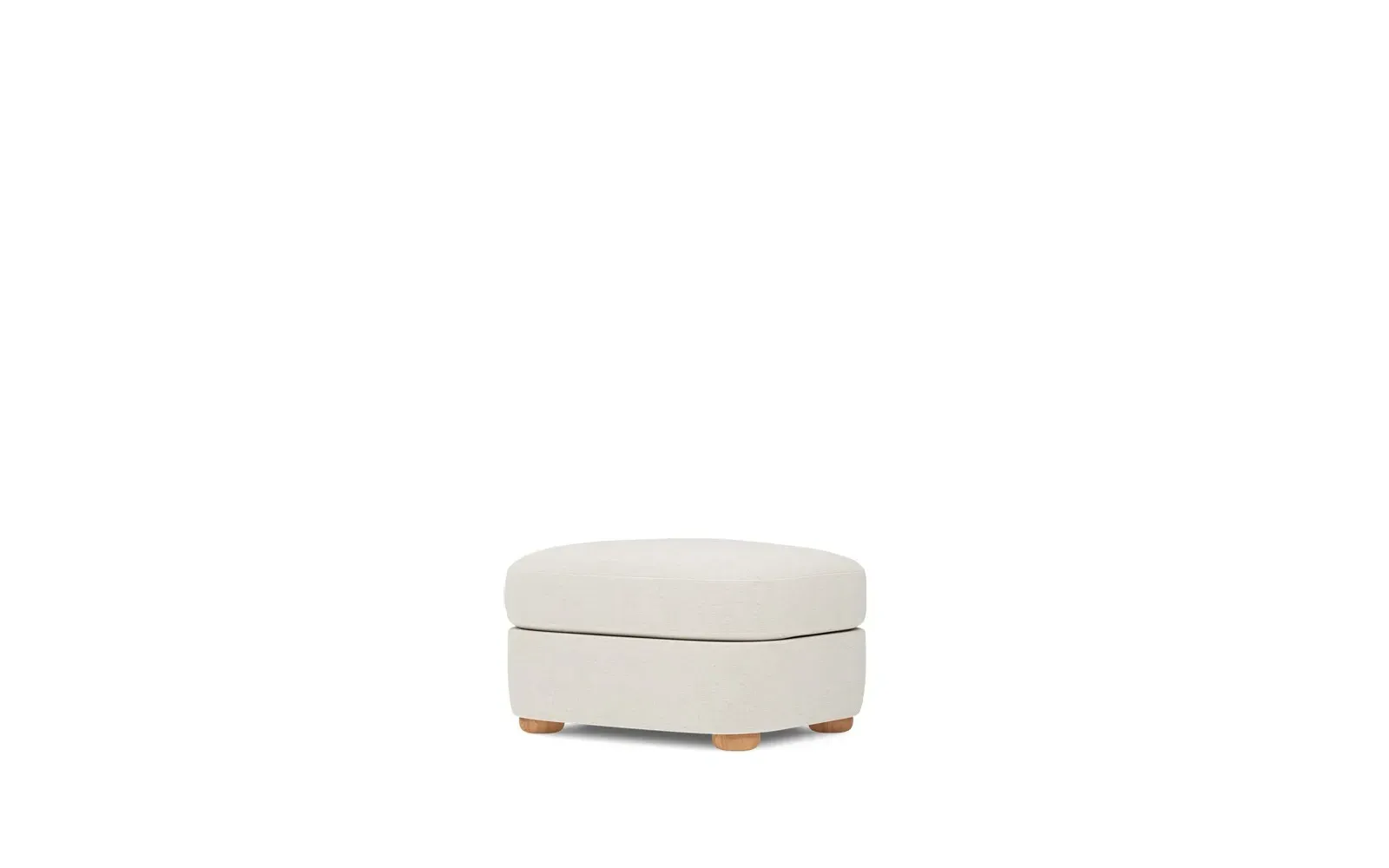 Kaysen Performance Ottoman - Heathered Ivory
