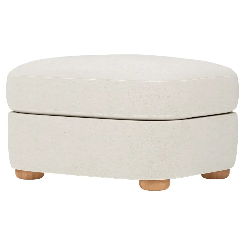 Kaysen Performance Ottoman - Heathered Ivory image
