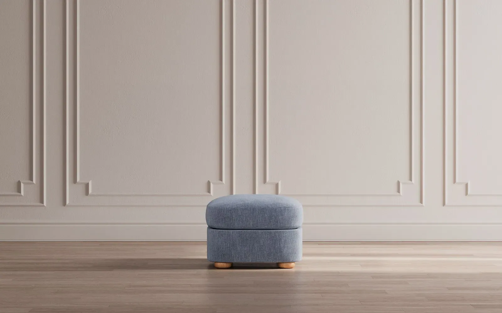 Kaysen Performance Ottoman - Parchment