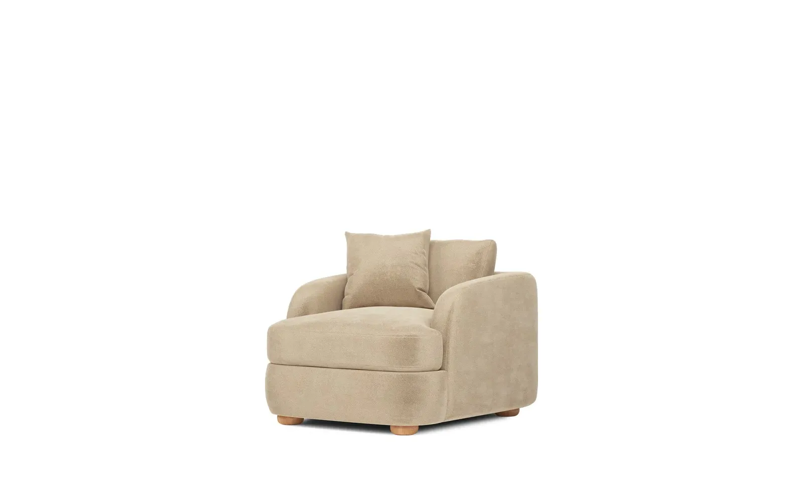 Kaysen Performance Velvet Chair - Champagne