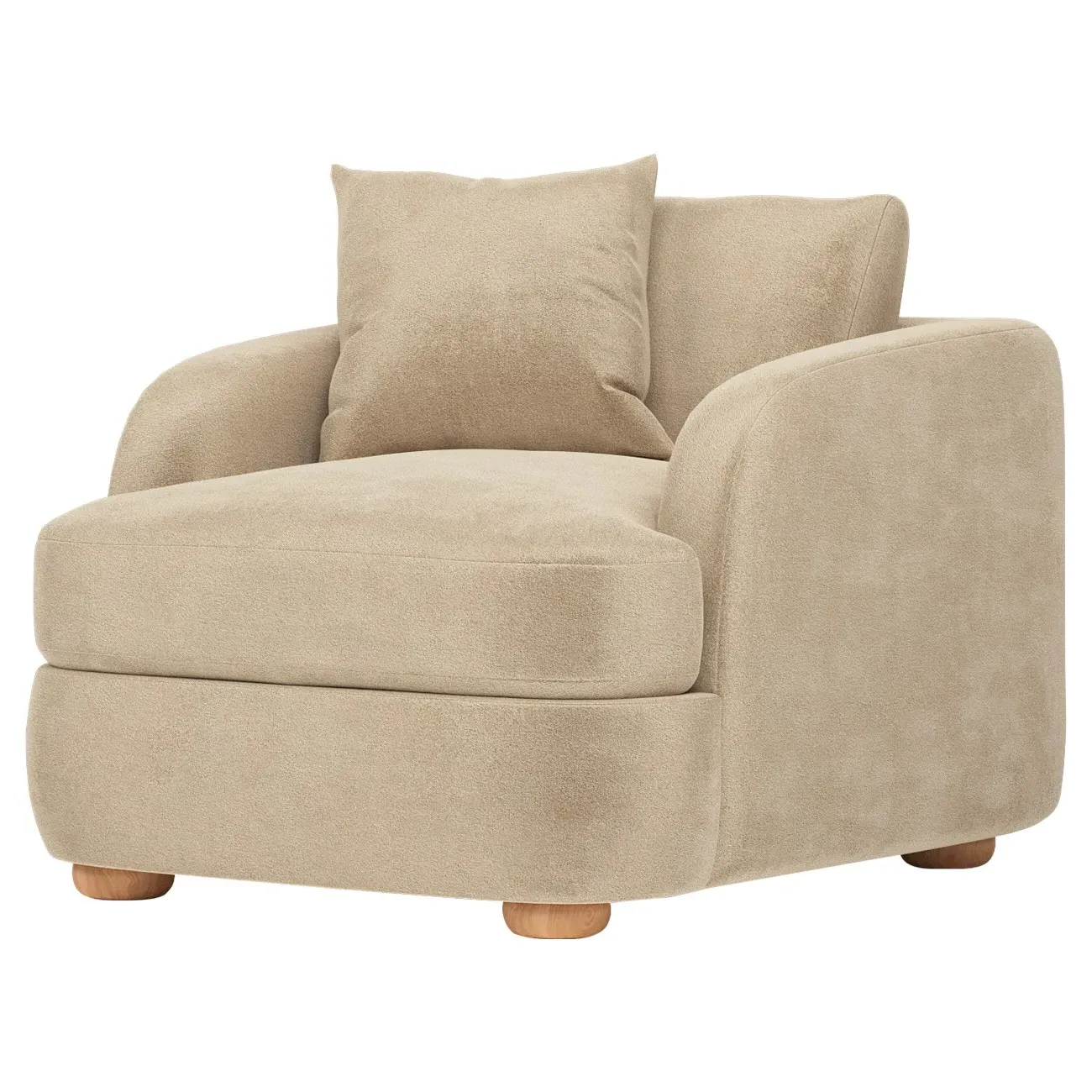 Kaysen Performance Velvet Chair - Champagne image