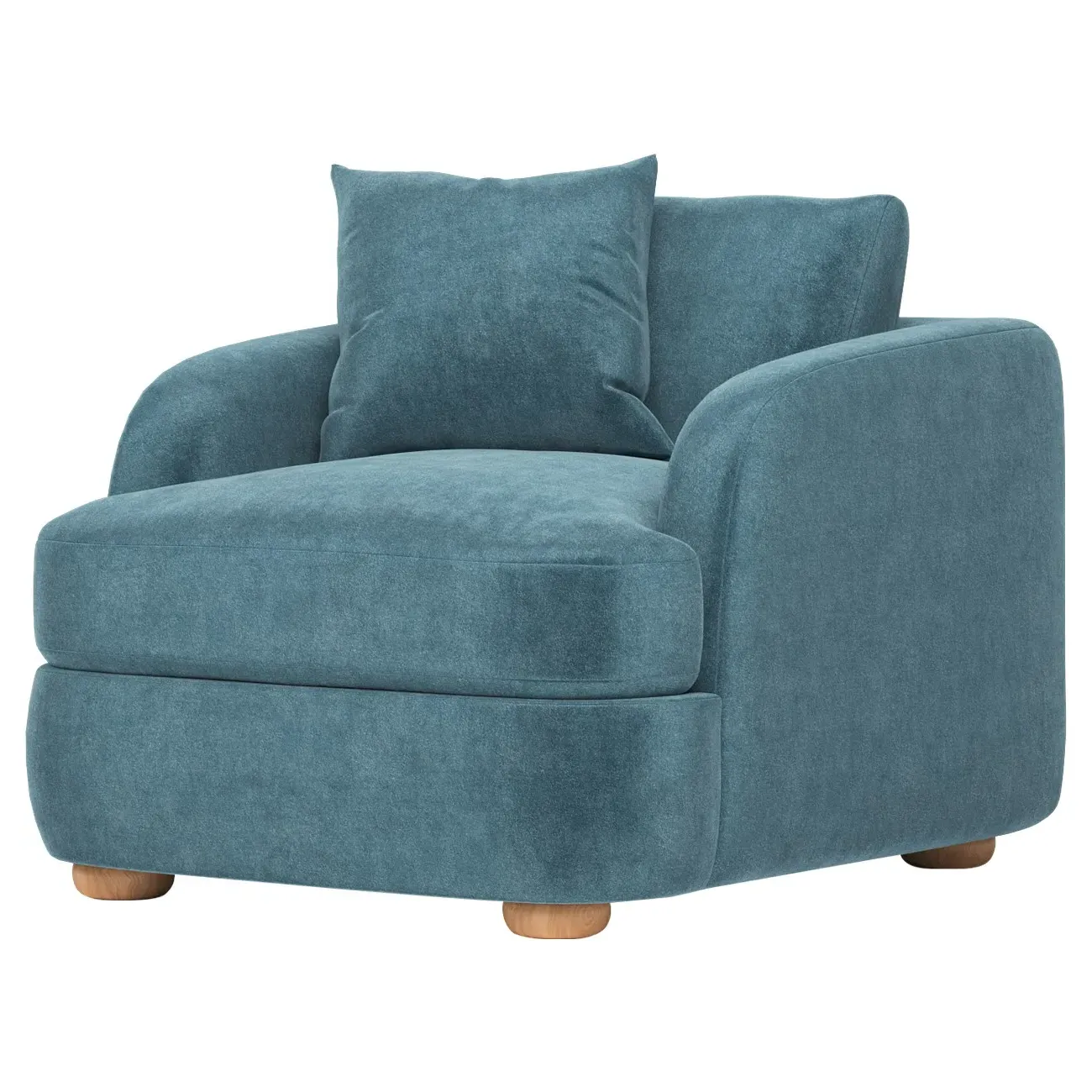 Kaysen Performance Velvet Chair - Lakeside image