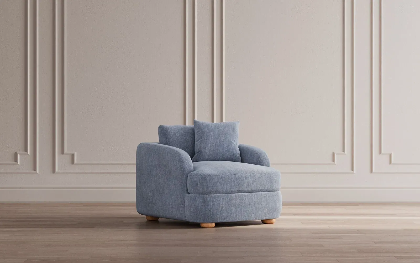 Kaysen Performance Velvet Chair - Mocha Mist