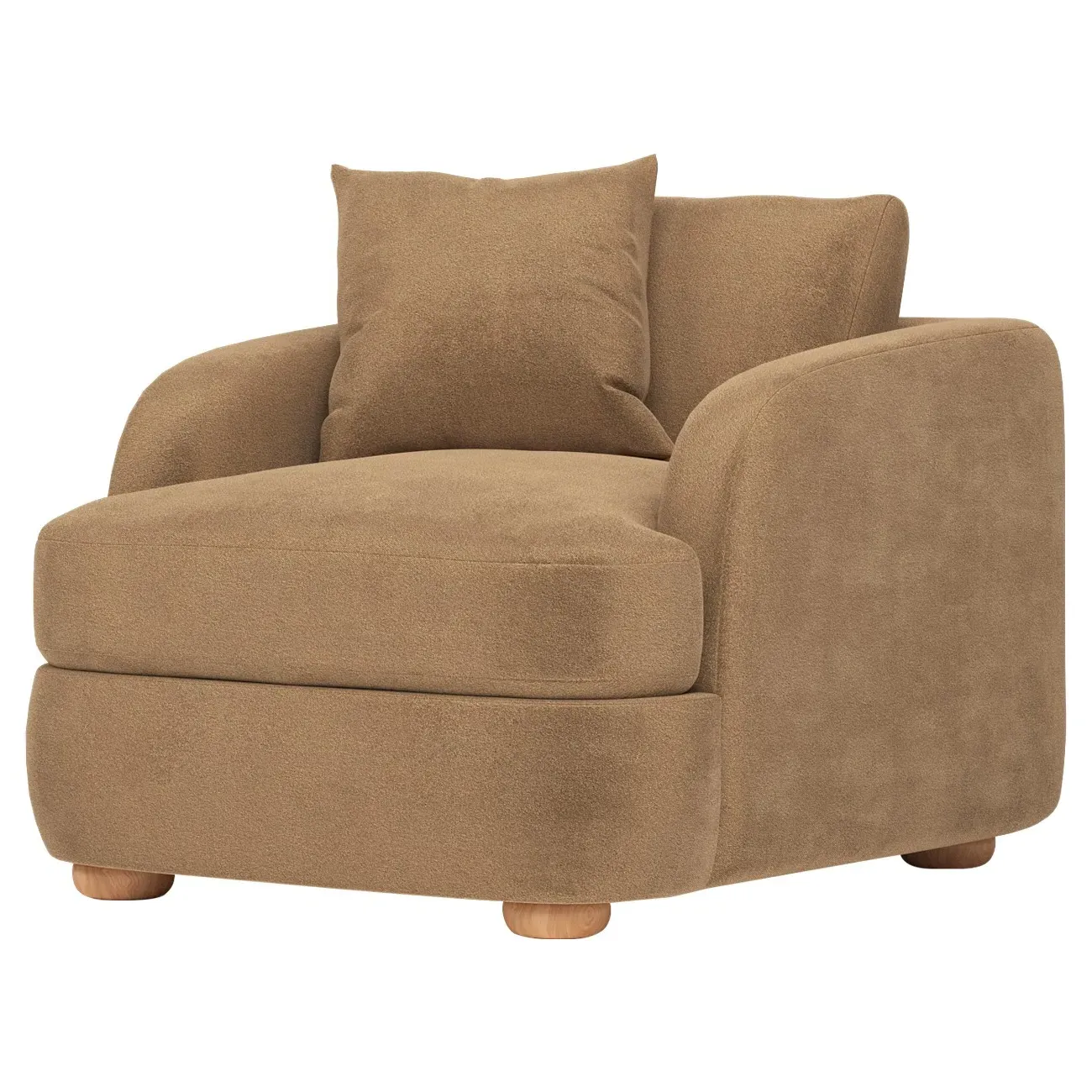 Kaysen Performance Velvet Chair - Mocha Mist image