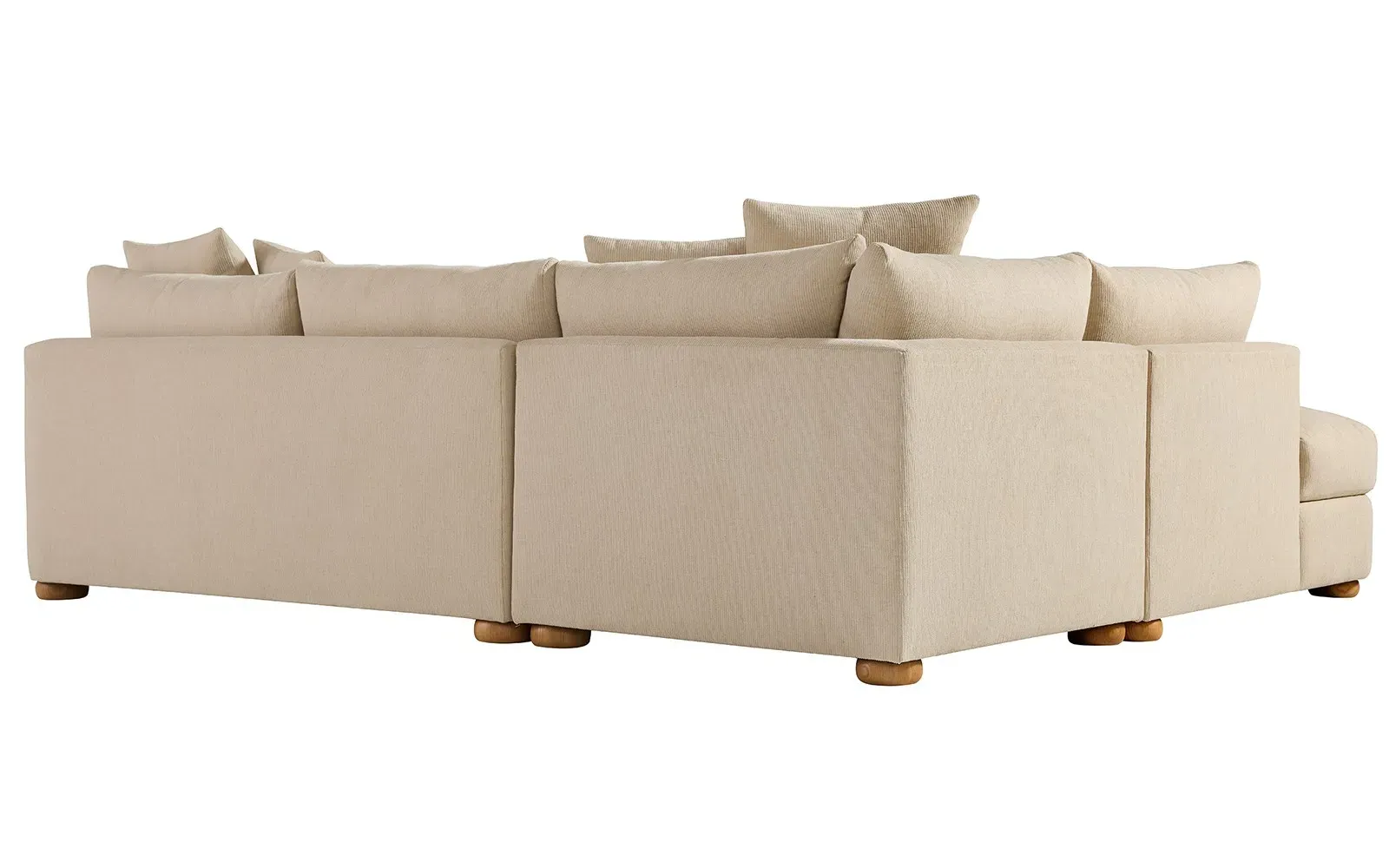 Kaysen Right Bumper Sectional - Heathered Ivory