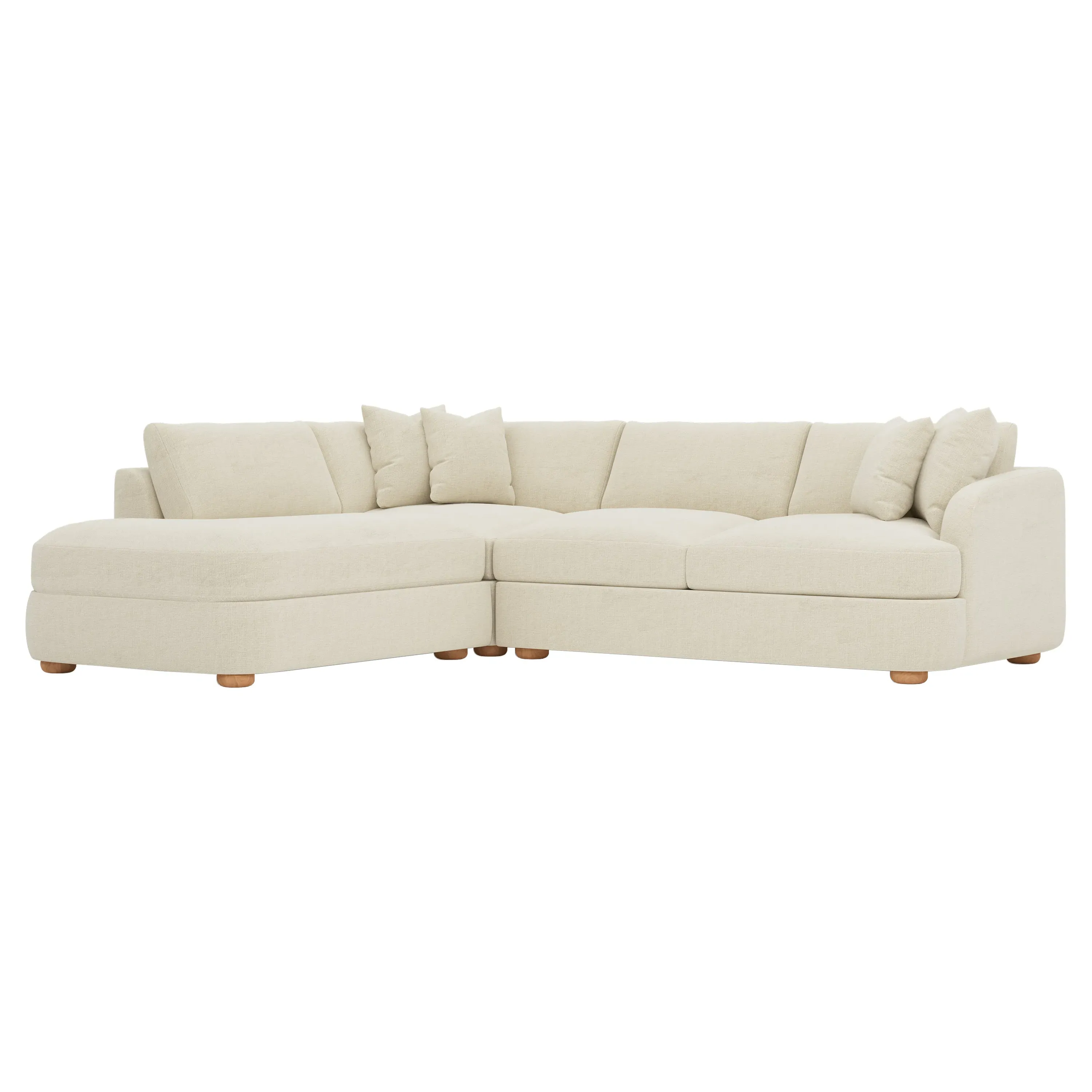 Kaysen Right Bumper Sectional - Sea Salt
