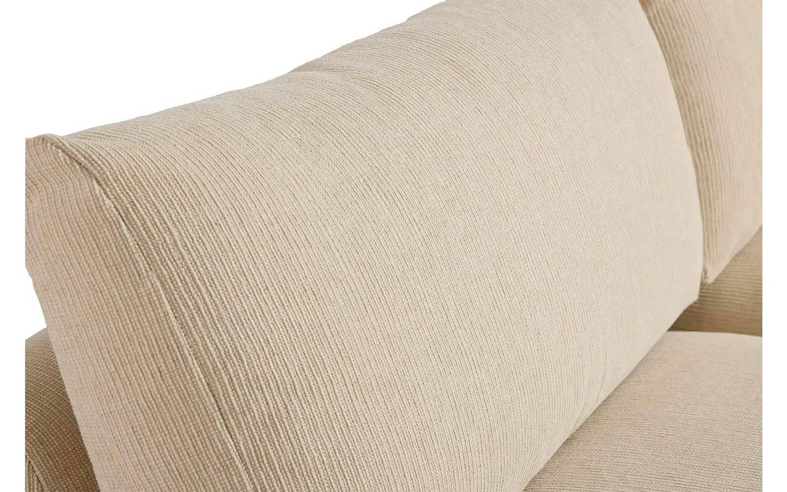 Kaysen Textured Bouclé Sofa - Whipped Cream