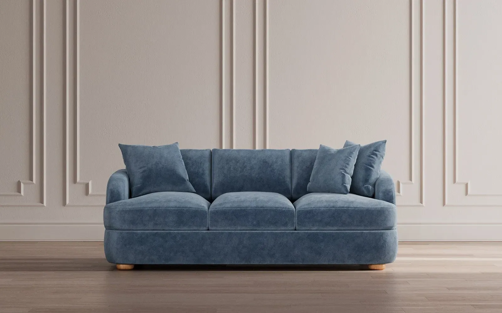 Kaysen Textured Bouclé Sofa - Whipped Cream