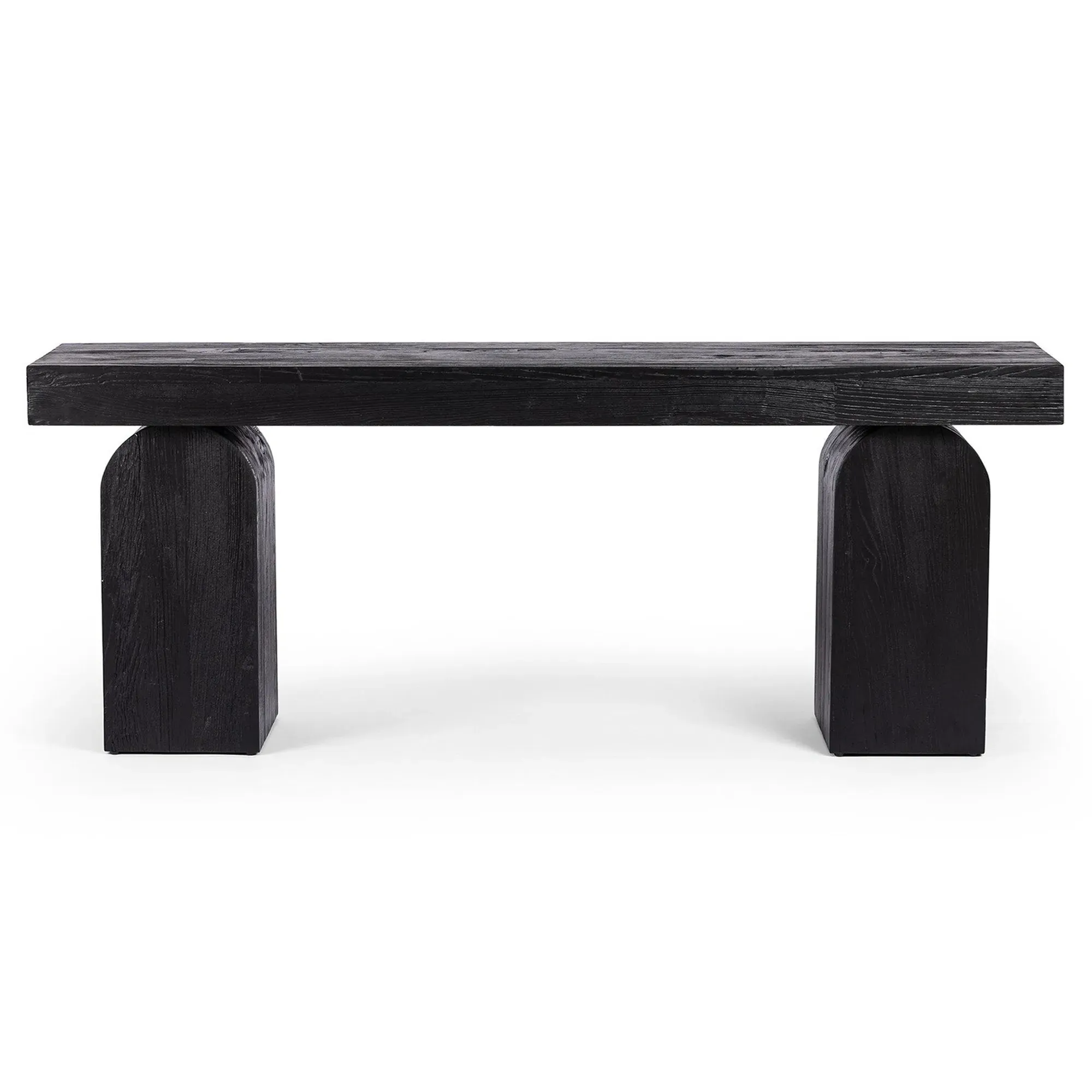 Keane Console Table - Black, Reclaimed Elm Wood