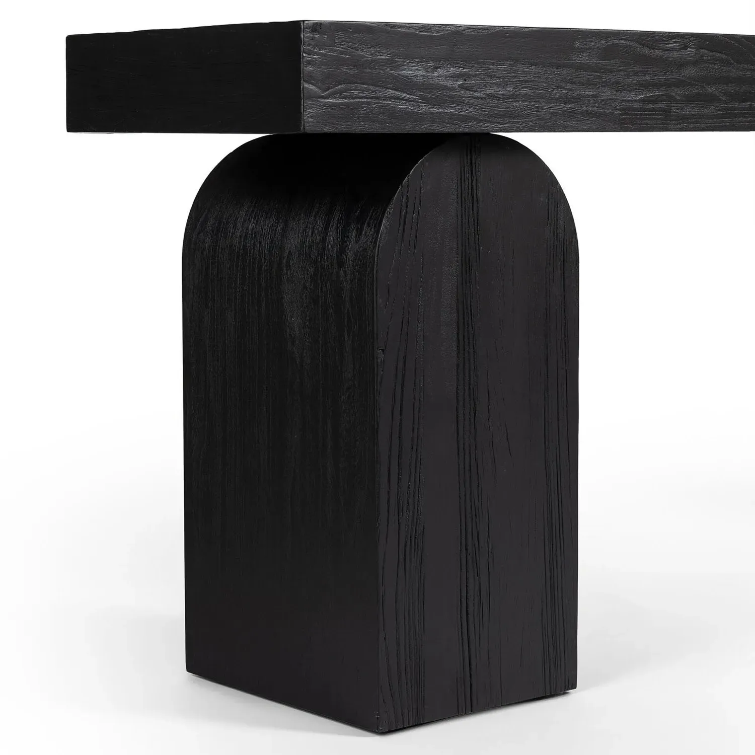 Keane Console Table - Black, Reclaimed Elm Wood