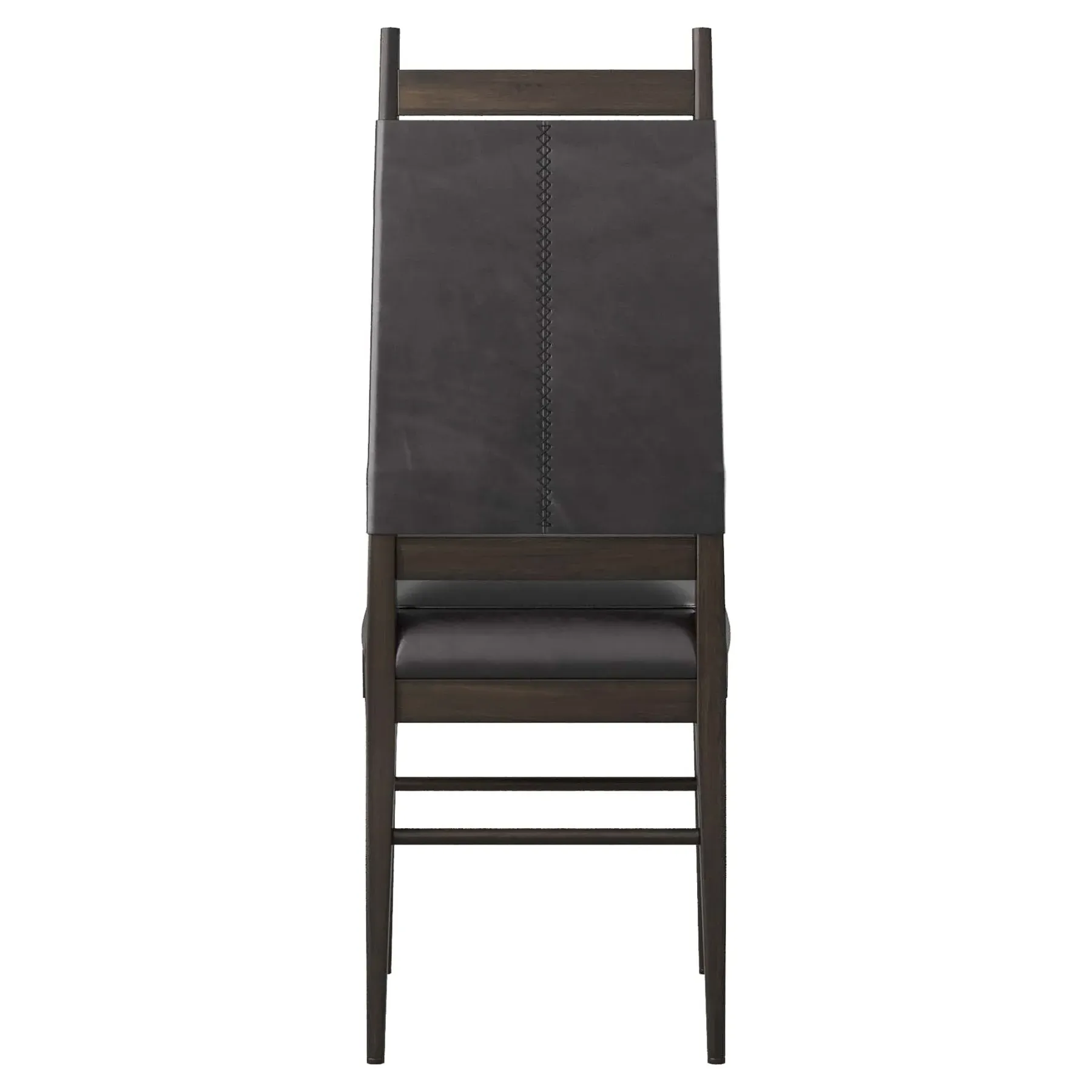 Keegan Dining Chair - Black, Leather