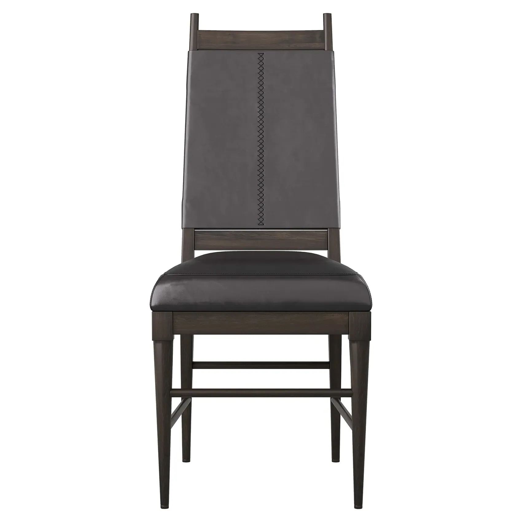 Keegan Dining Chair - Black, Leather image