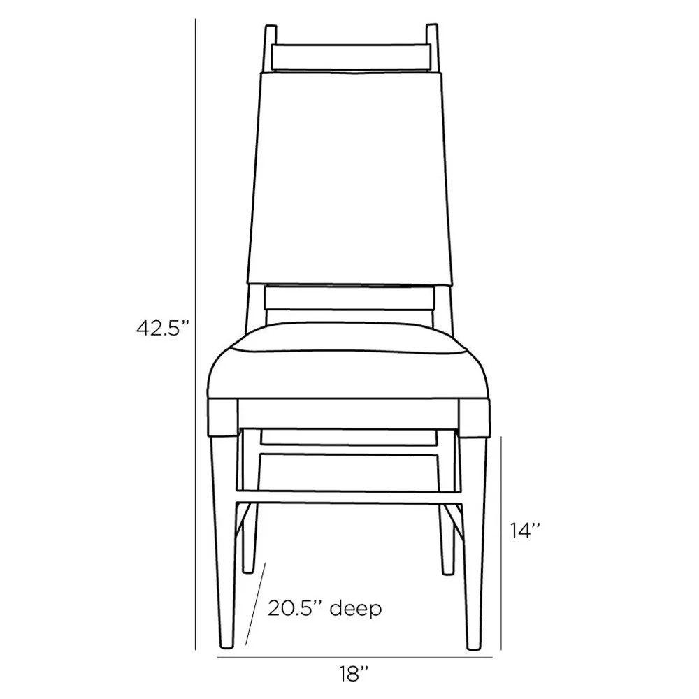 Keegan Dining Chair - Morel, Walnut
