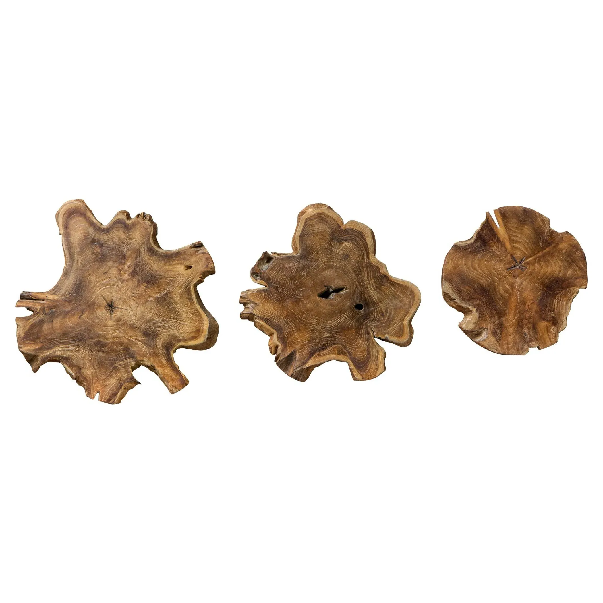 Kehlani Wall Decor Set of 3 - Natural, Teak image
