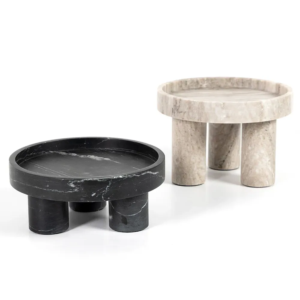 Keith Decorative Bowls Set of 2 - Black, Marble
