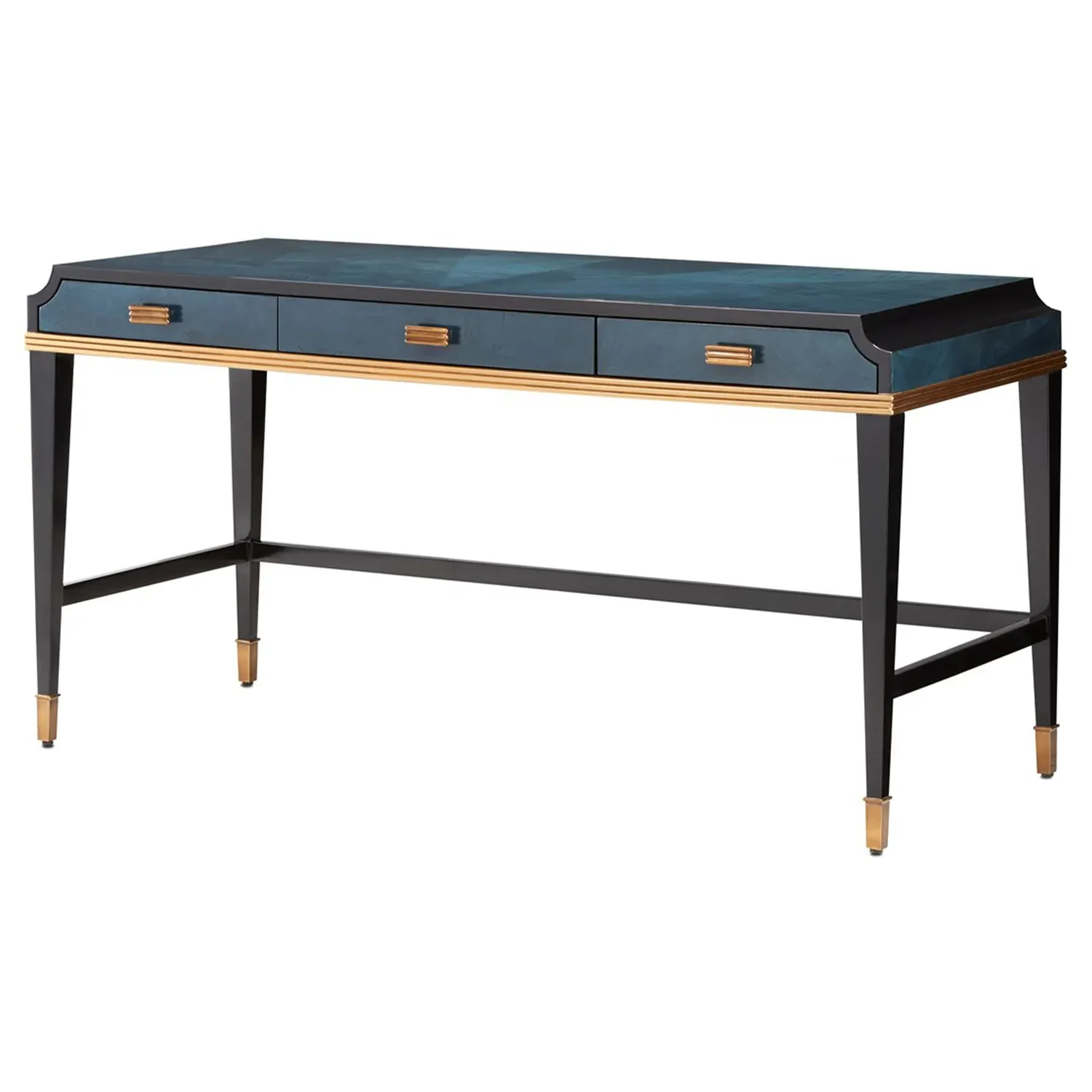 Kelly Desk - Blue, Sycamore Wood