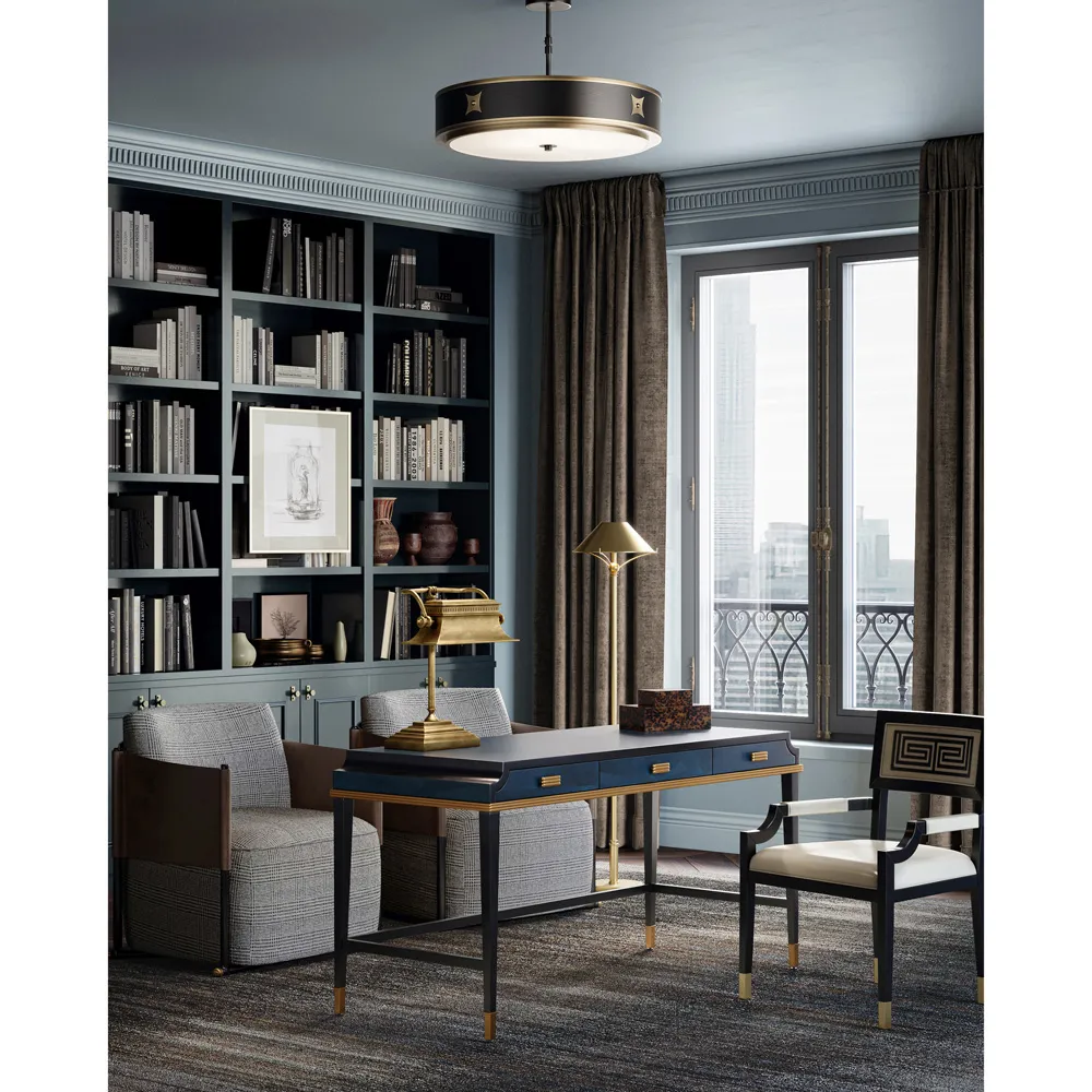 Kelly Desk - Blue, Sycamore Wood