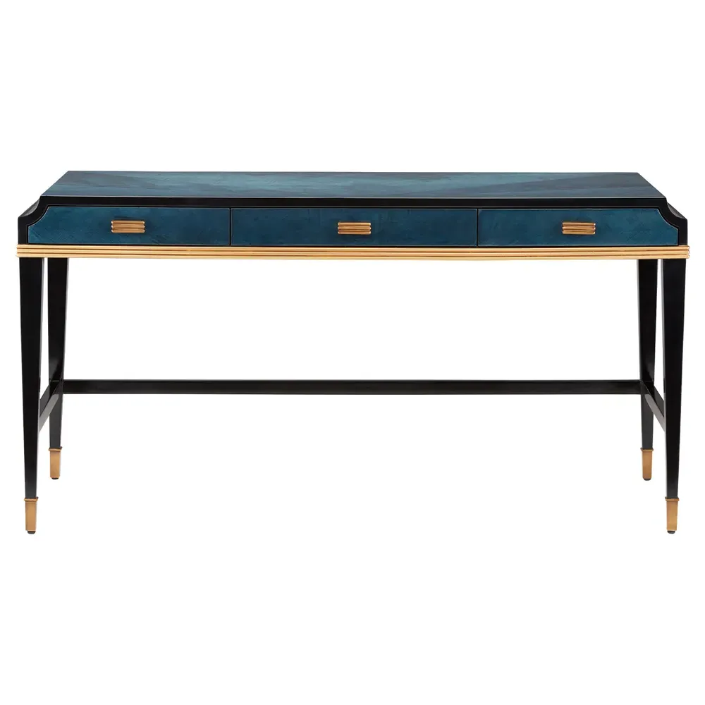 Kelly Desk - Blue, Sycamore Wood image
