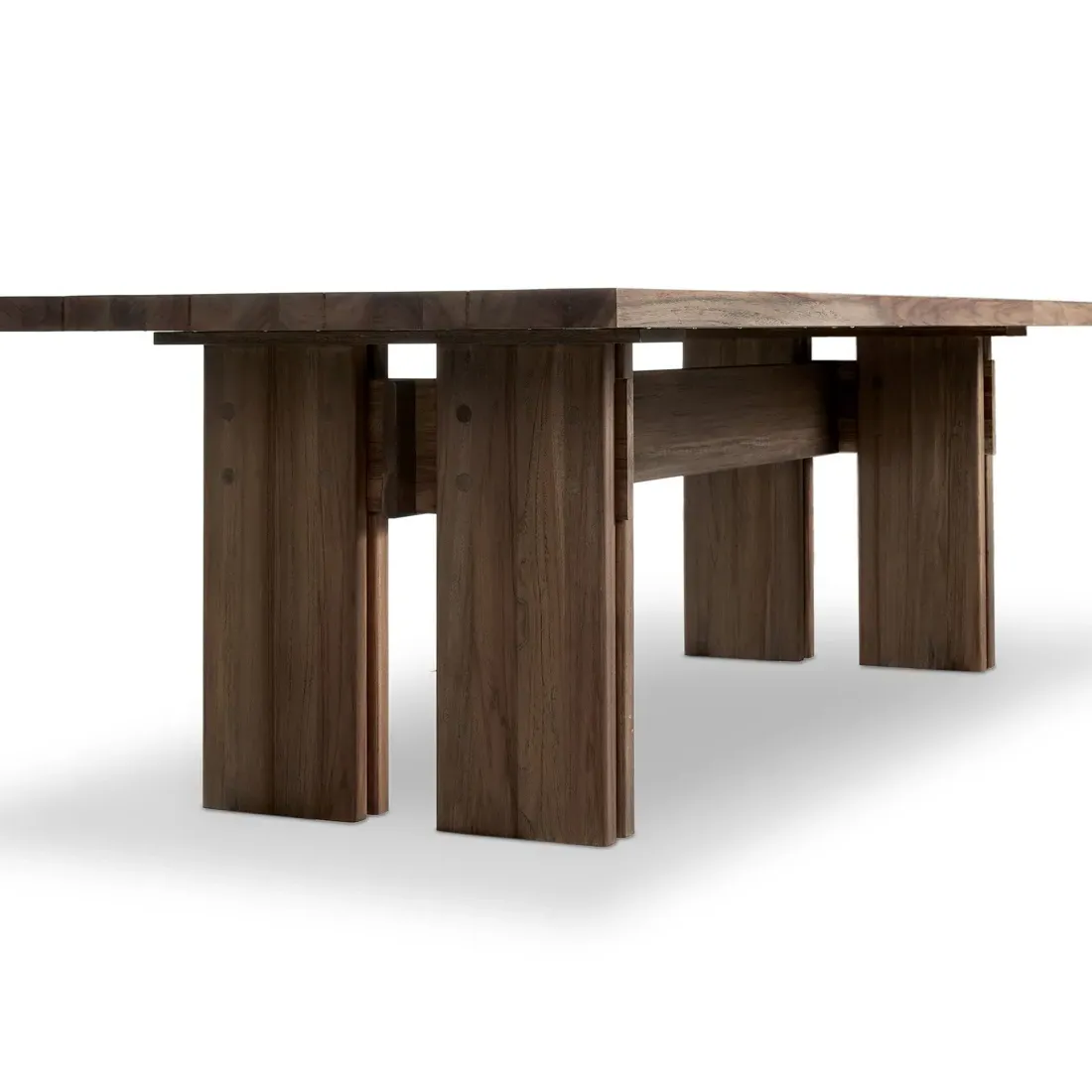 Kendall Rectangular Outdoor Dining Table - Brown, Teak
