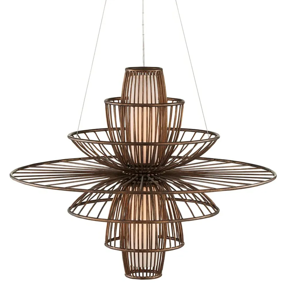 Kenji Mid Century Chandelier - Copper, Iron