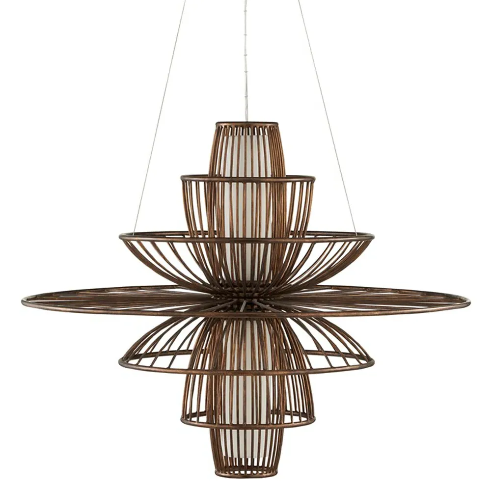 Kenji Mid Century Chandelier - Copper, Iron image