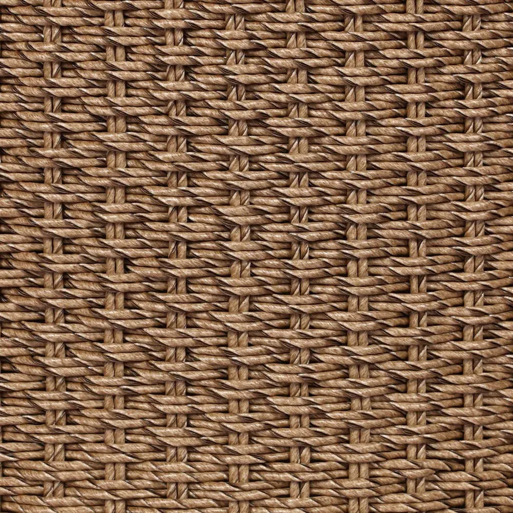 Kennedy Swivel Accent Chair - Brown, Woven Polyethylene