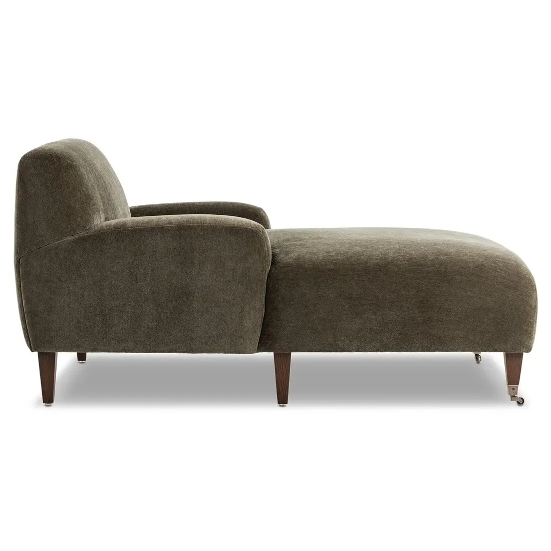 Kent Malmo Chaise Lounge - Olive, Velvet