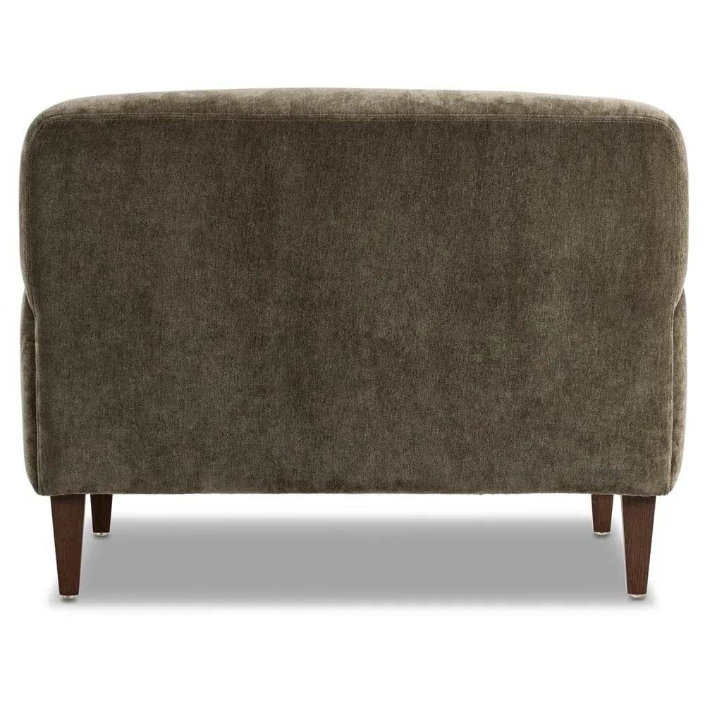 Kent Malmo Chaise Lounge - Olive, Velvet