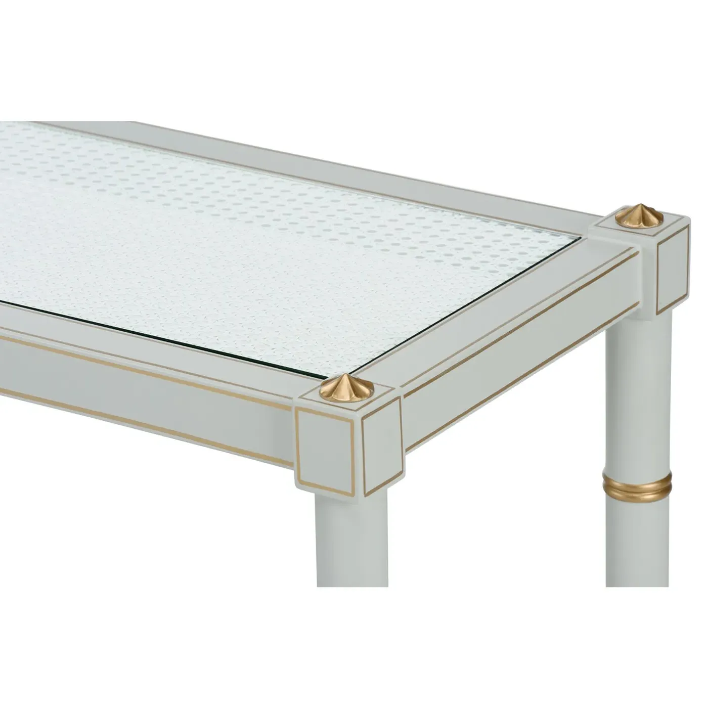 Keshia Rectangular Console Table - Grey, Rubberwood