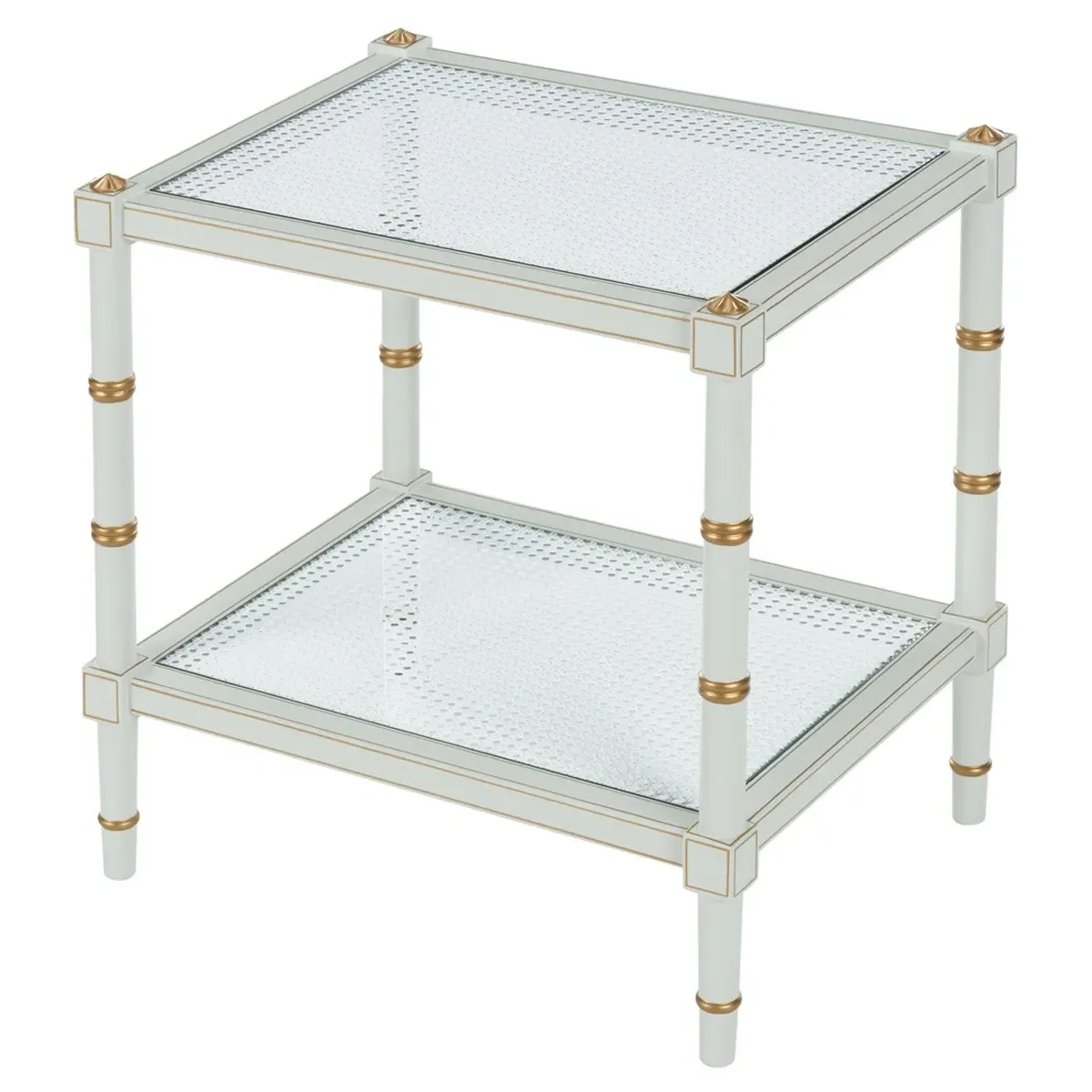 Keshia Rectangular End Table - Grey, Rubberwood