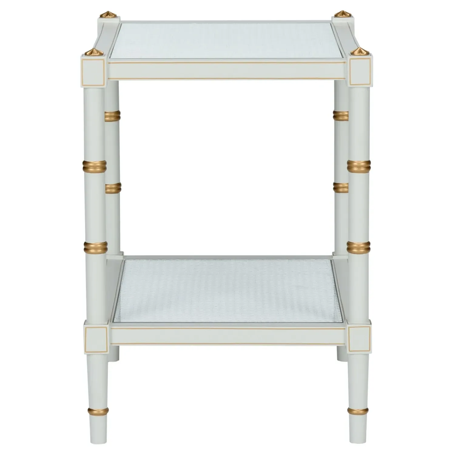 Keshia Rectangular End Table - Grey, Rubberwood