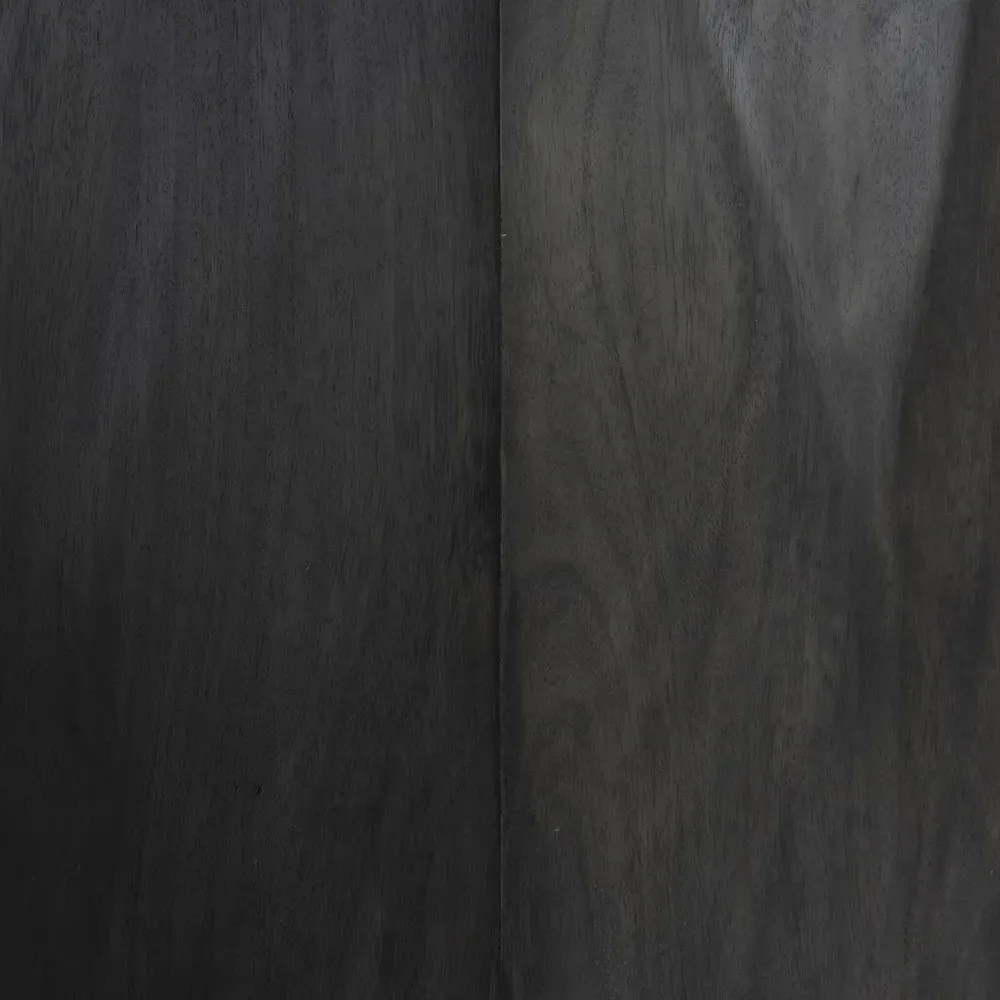 Kesling Round Pedestal Dining Table - Black, Mango Wood