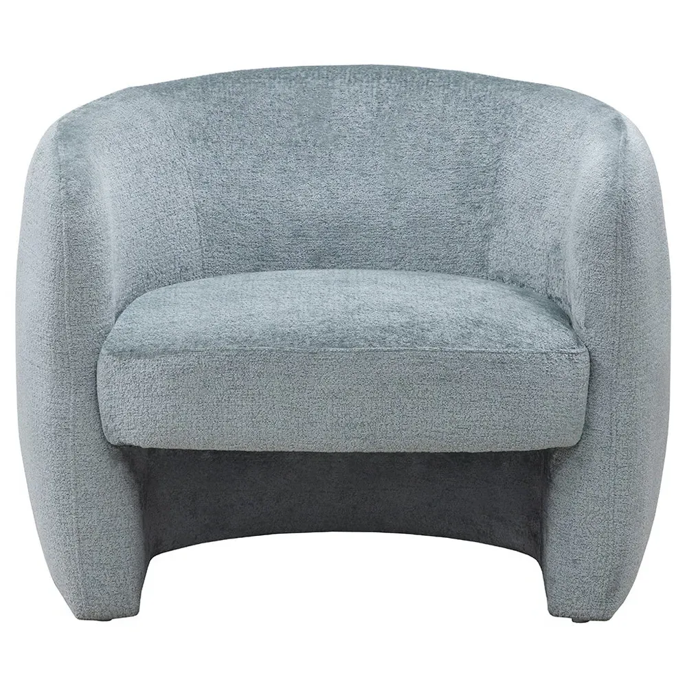 Kestenchia Curved Barrel Chair - French Blue, Polyester image
