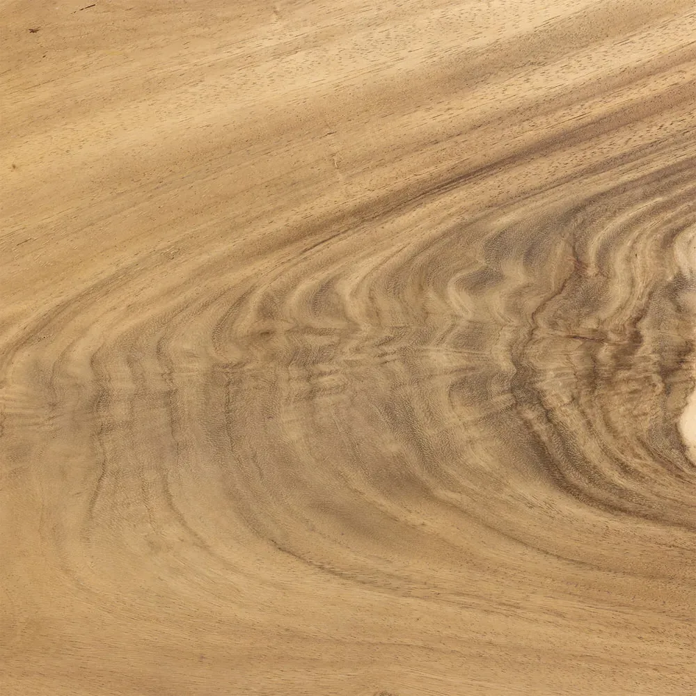 Khalil Executive Desk with Storage - Brown, Guanacaste Wood