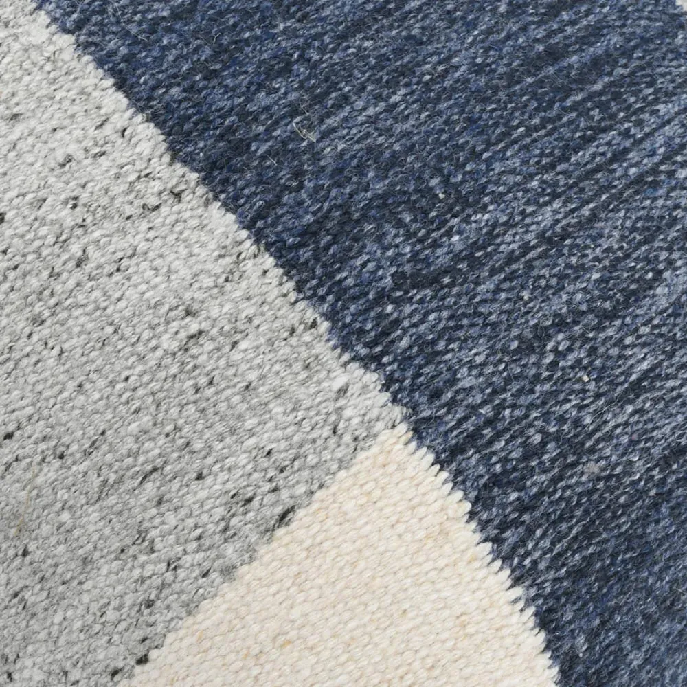 Khari Coastal Throw Pillow - Blue, Viscose