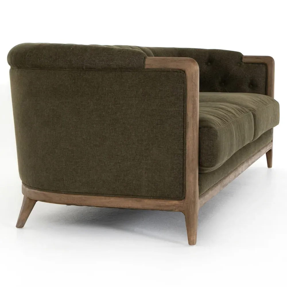Khloe Tufted Sofa - Green, Parawood