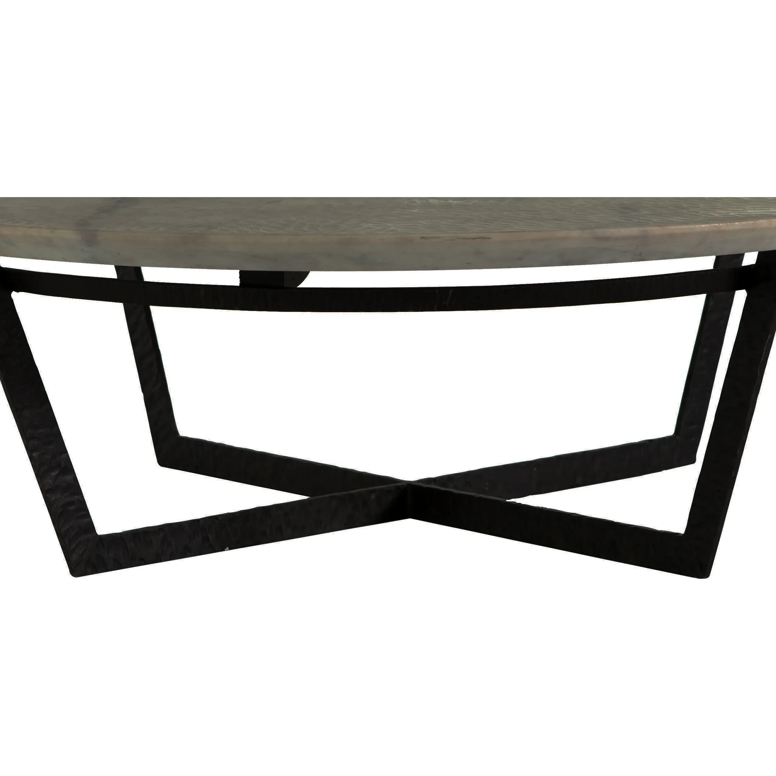 Kian Round Coffee Table - White, Marble