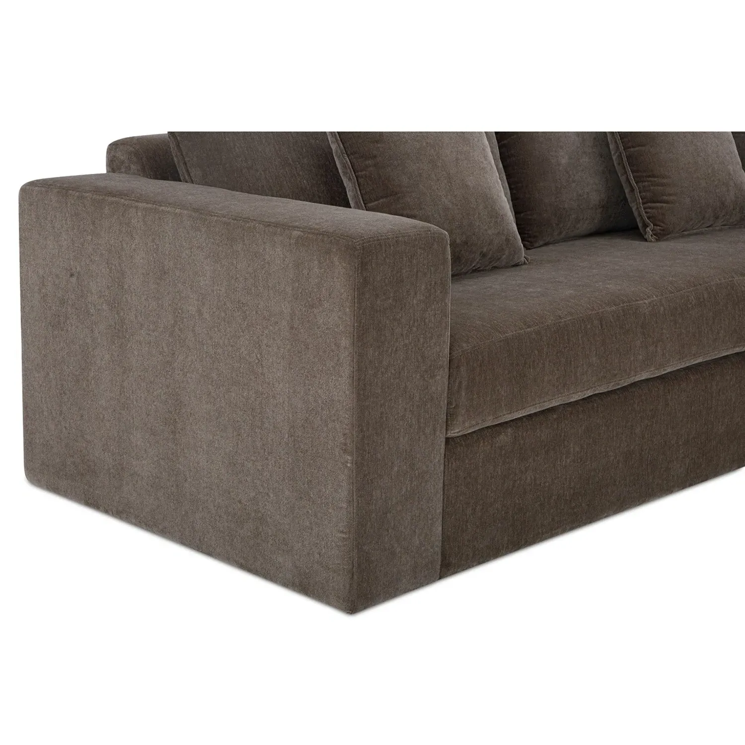 Kiara Sleeper Sofa - Brown, Velvet