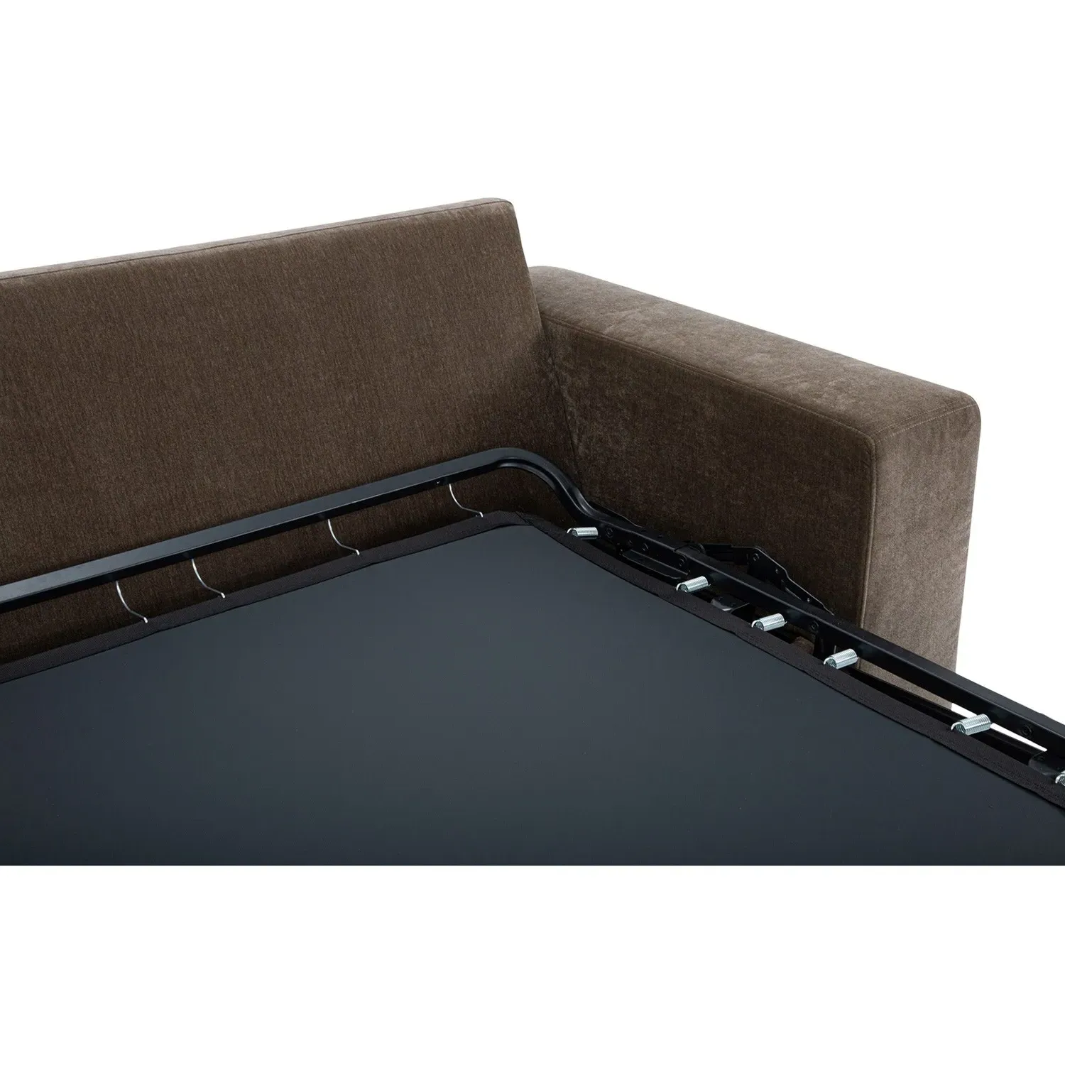 Kiara Sleeper Sofa - Brown, Velvet