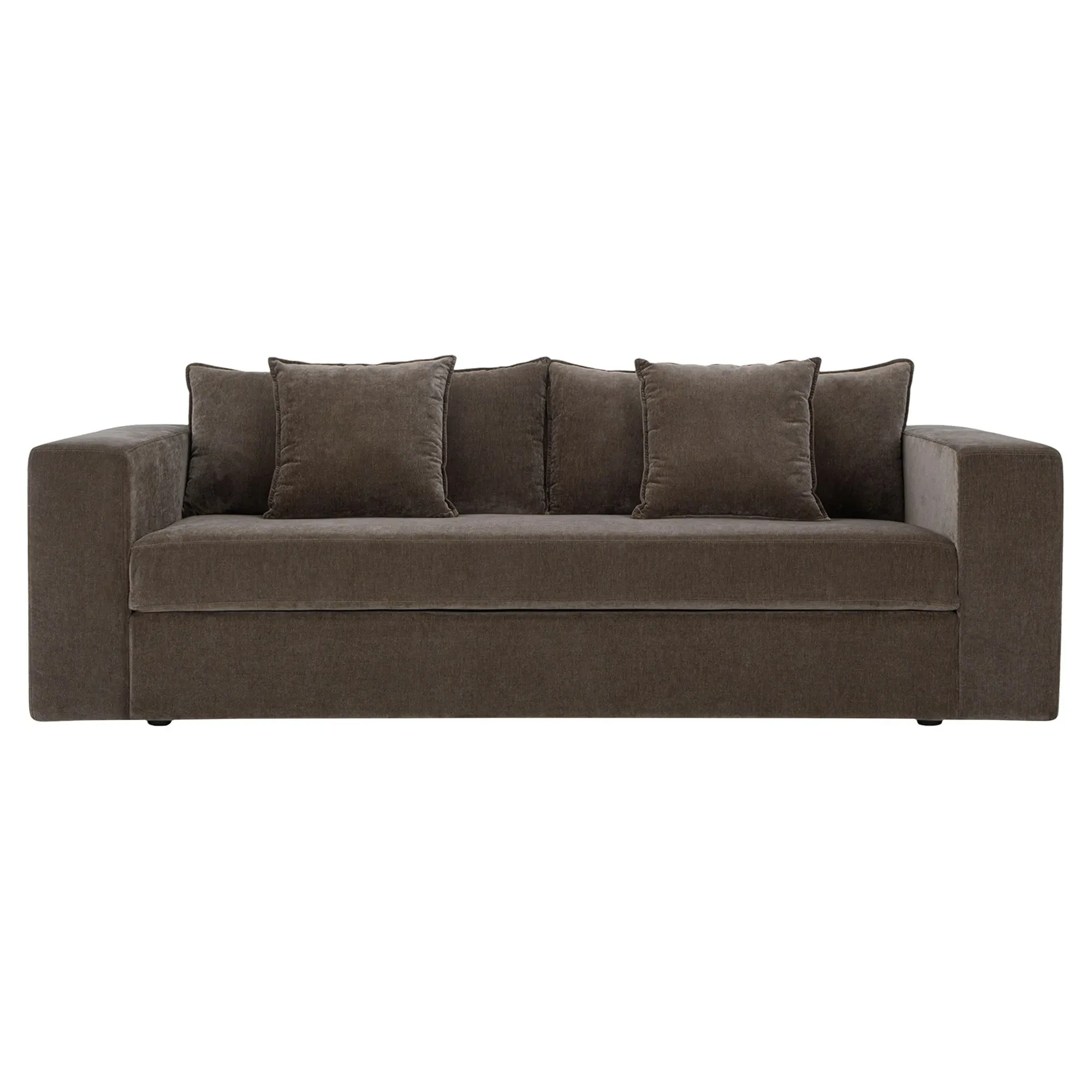 Kiara Sleeper Sofa - Brown, Velvet image
