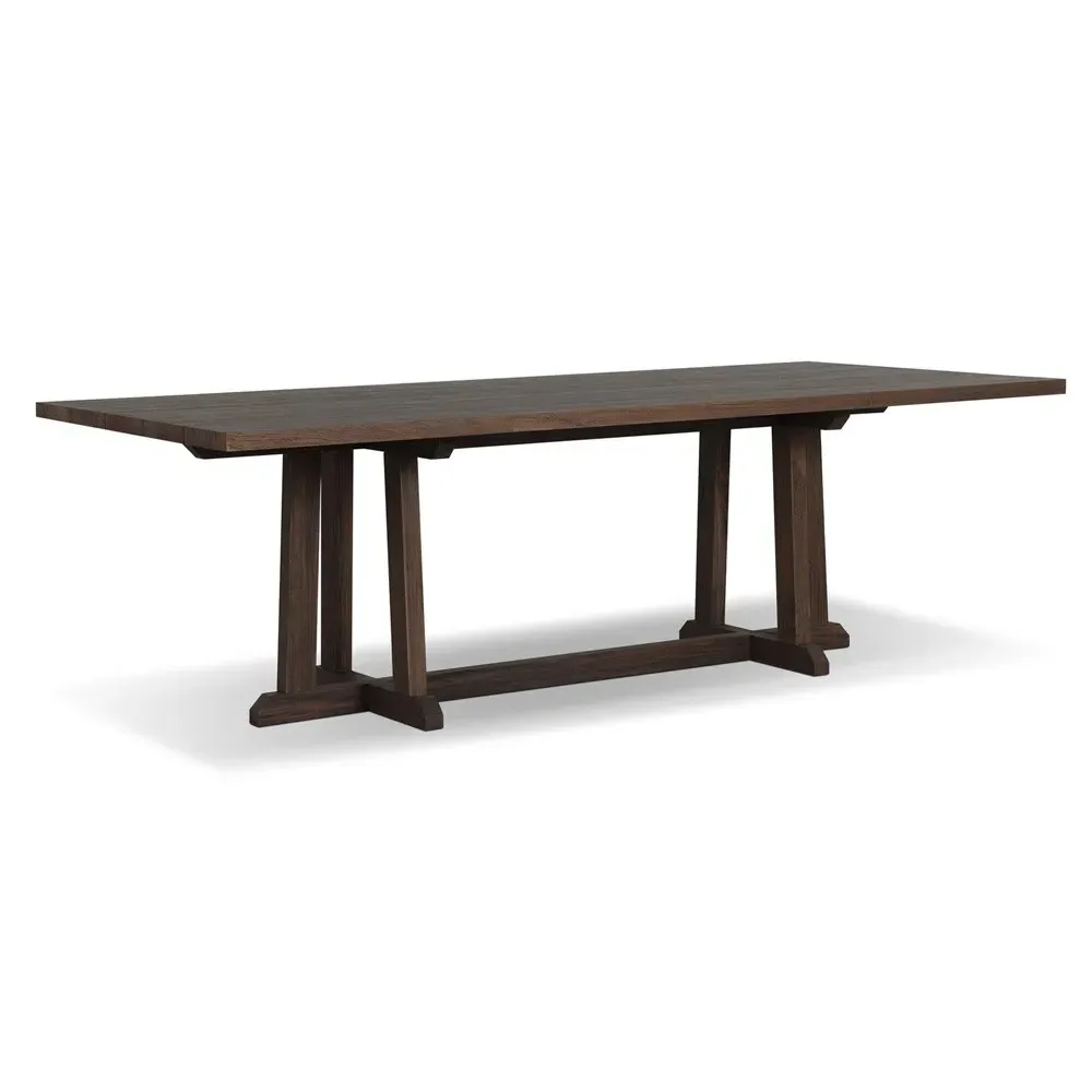 Kim Rectangular Outdoor Dining Table - Brown, Teak