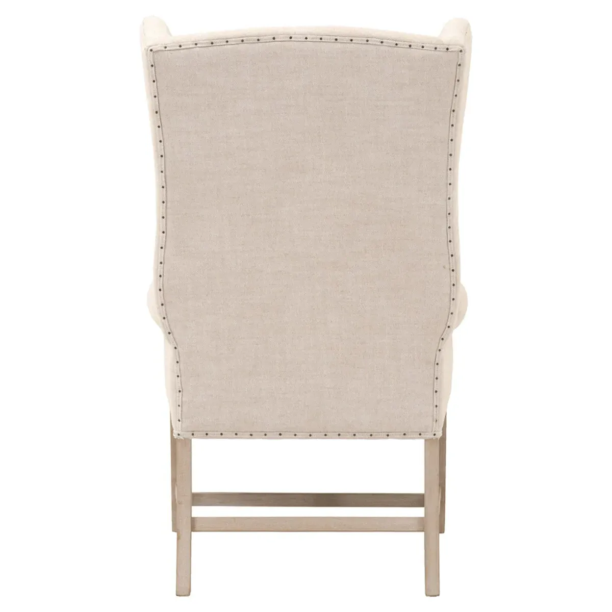 Kim Wing Back Dining Arm Chair - Cream, Ash Wood