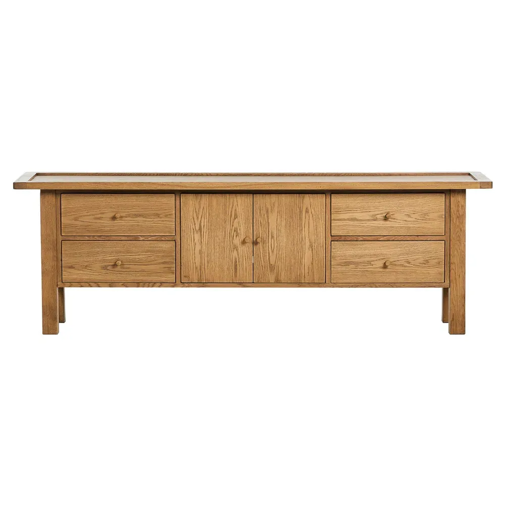 Kingsley Media Console with Storage - Brown, Oak