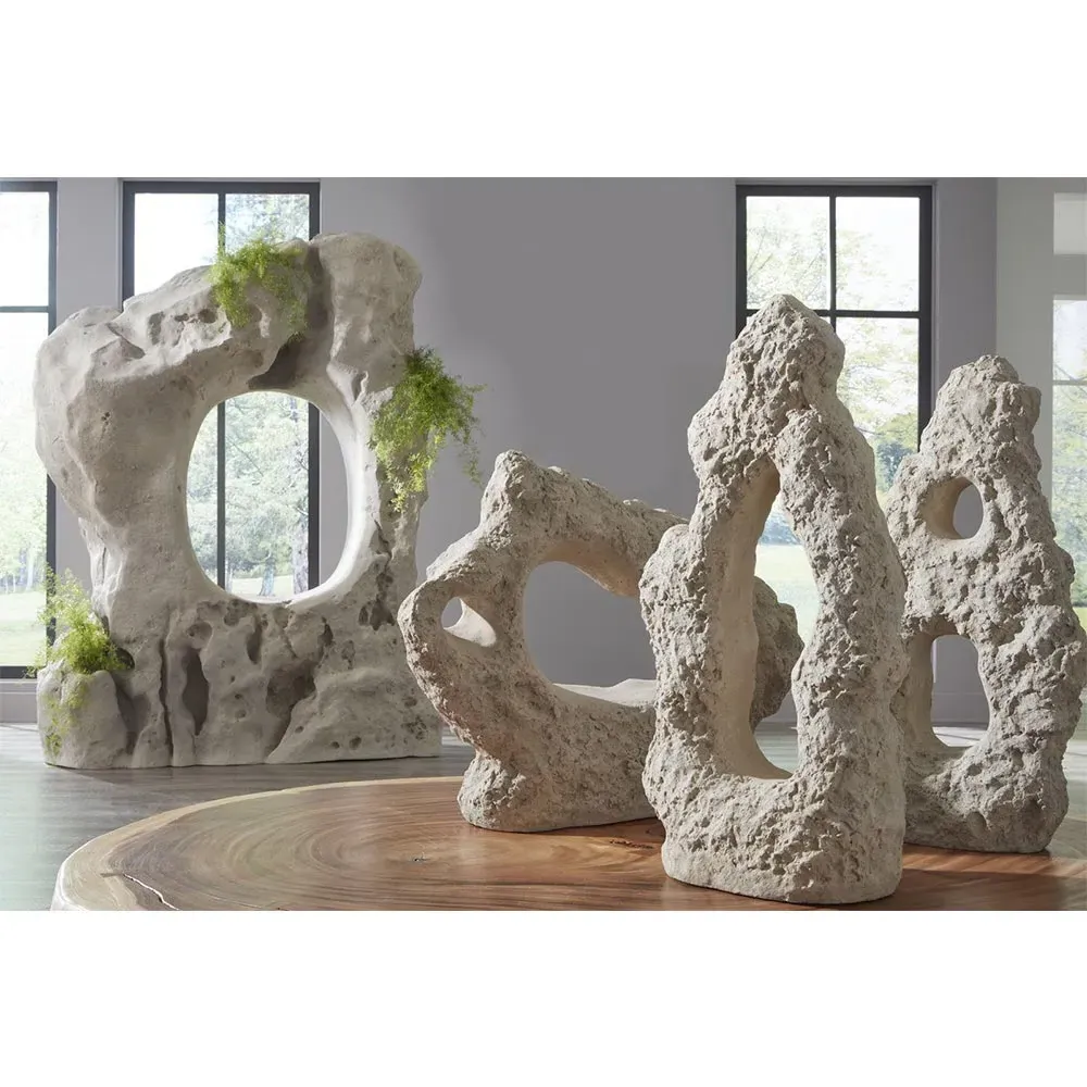 Kingsley Single Hole Sculpture - Beige, Resin