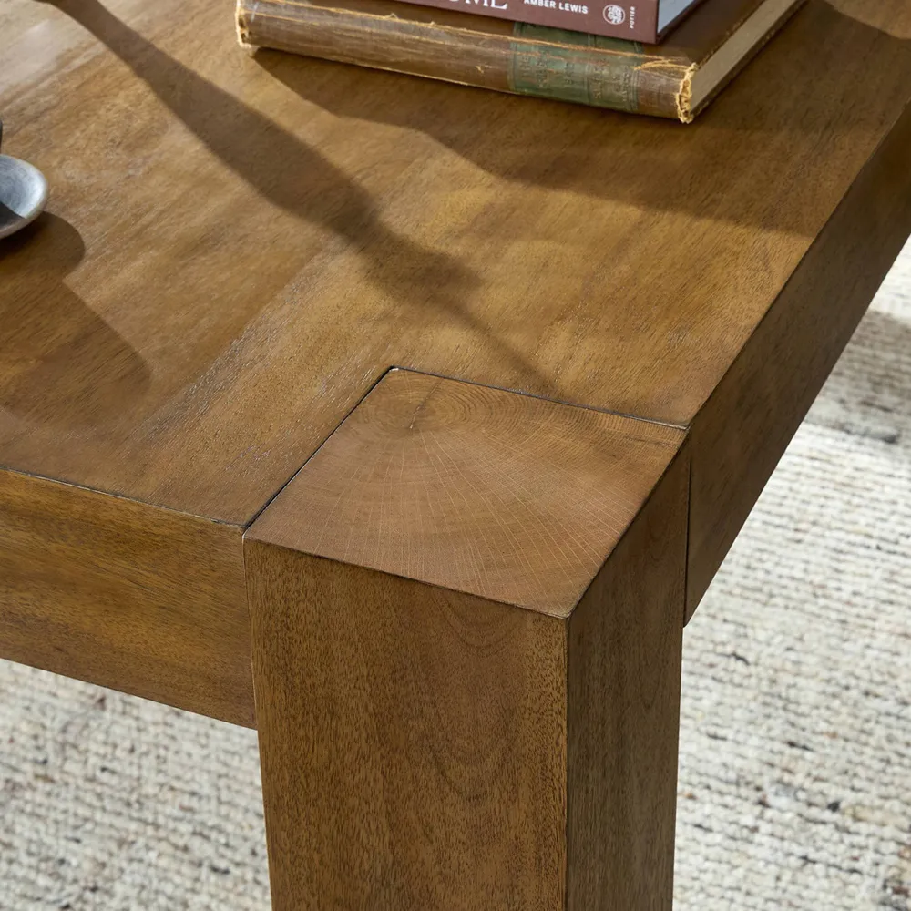 Kinsey Rectangular Dining Table - Brown, Parawood
