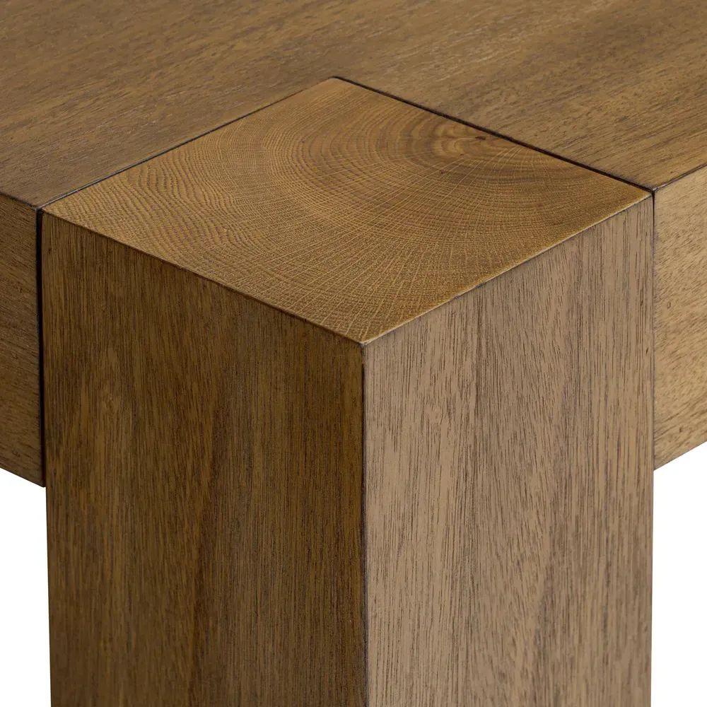 Kinsey Rectangular Dining Table - Brown, Parawood