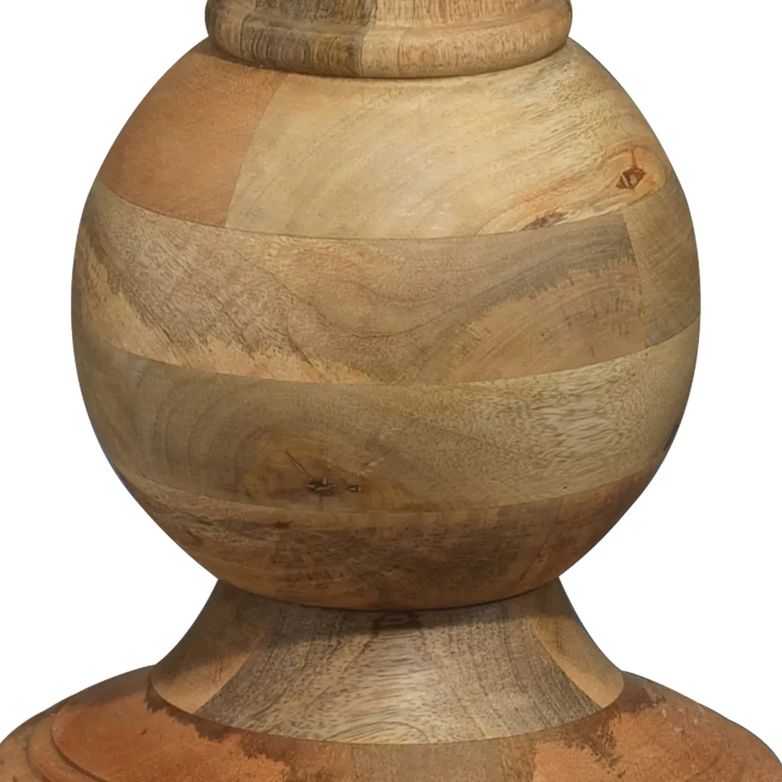 Kinsley Floor Lamp with Linen Shade - Brown, Wood