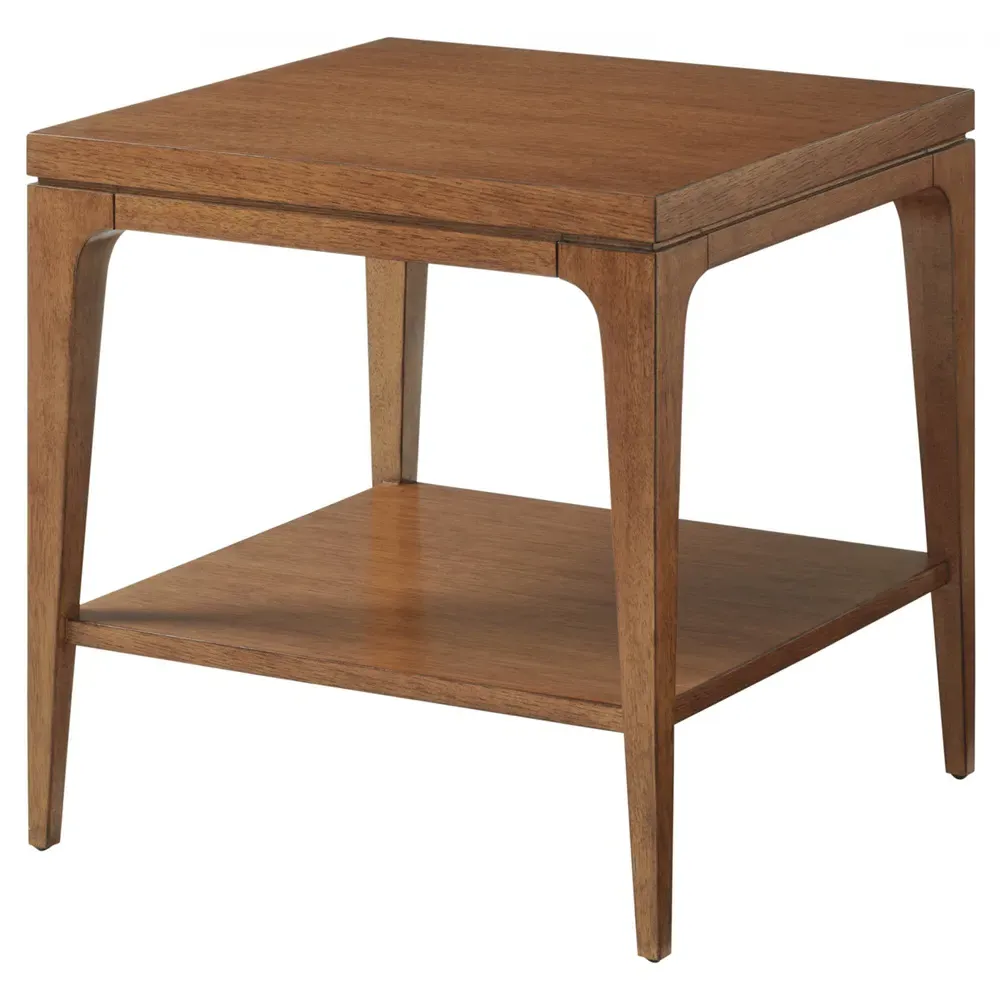 Kinsley Square Side Table - Brown, Hardwood image
