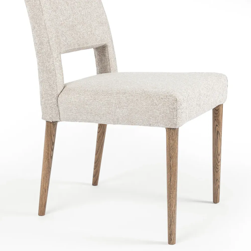 Kira Dining Side Chair - Beige, Nettlewood
