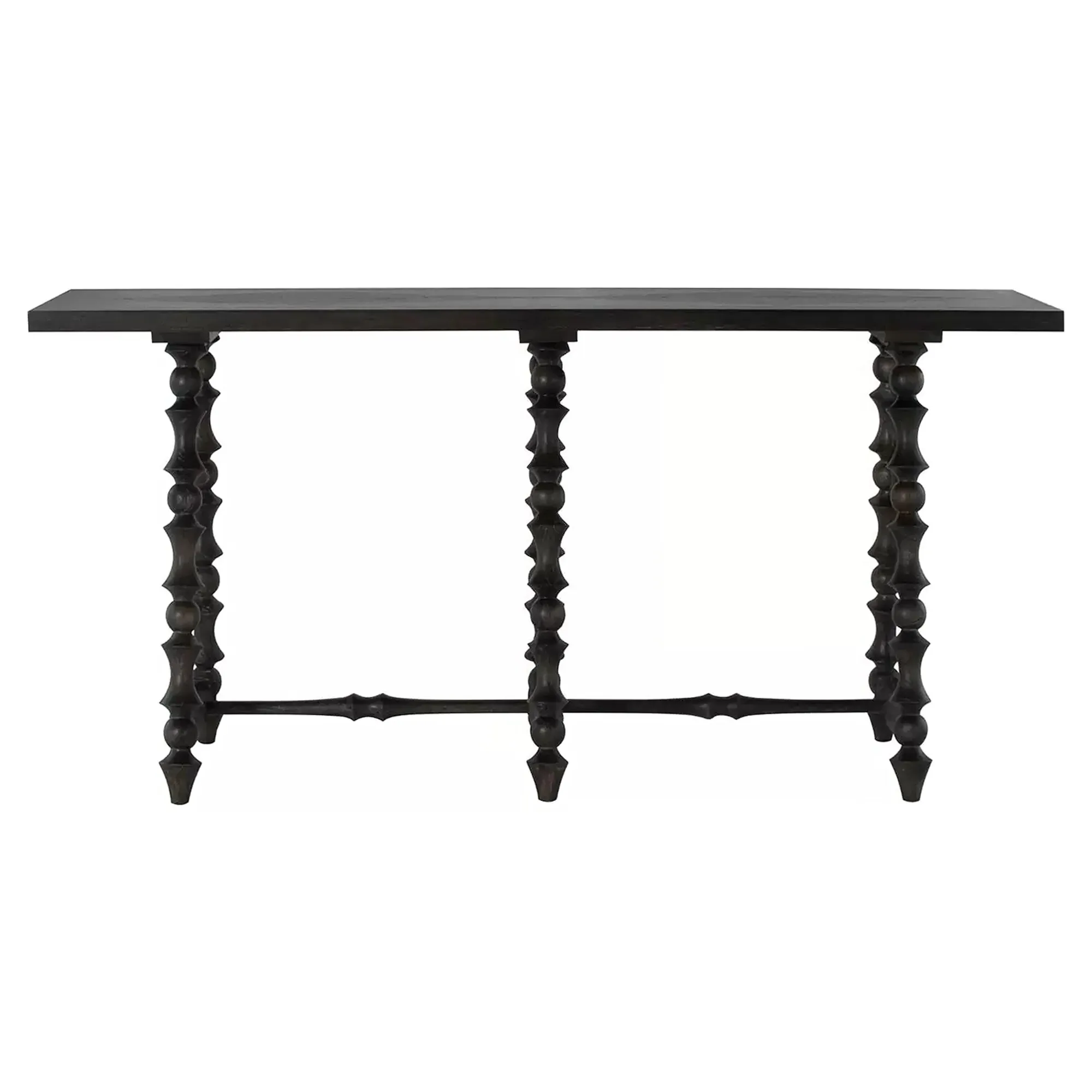 Kirkwood Rectangular Console Table - Forest Black, Mindi Wood image